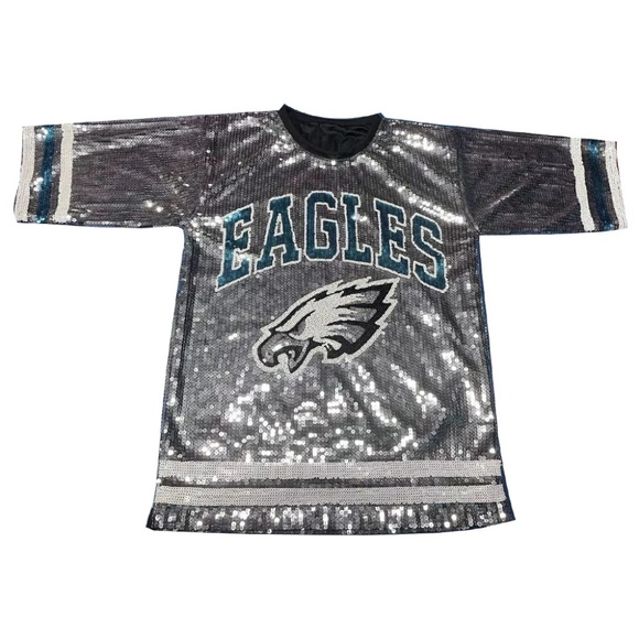 Eagles Sequin Oversized Shirt/Dress - Picture 1 of 1